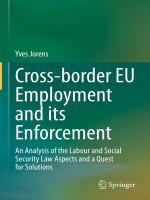cover image of Cross-border EU Employment and its Enforcement